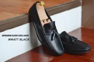 Classic Tassel Loafer – Matt Black